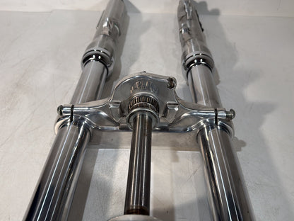 2007 - 2017 Harley-Davidson Dyna Super Glide Custom Front Triple Tree Set & LH RH Fork Legs Sliders 45538-06A
