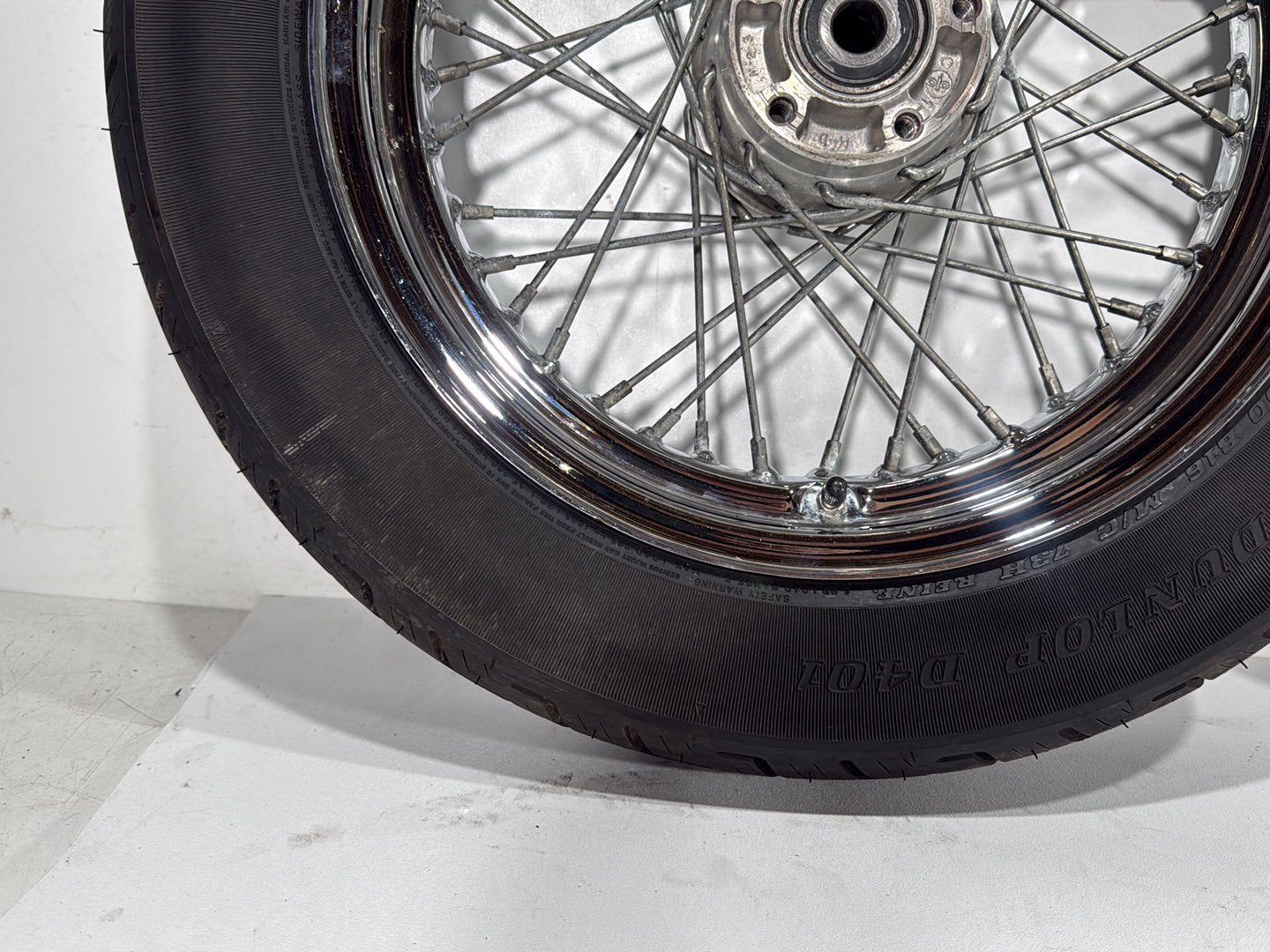 2001 Harley Sportster 883 Hugger XLH883 OEM Front Rear Wheel Rim Tire Spoked