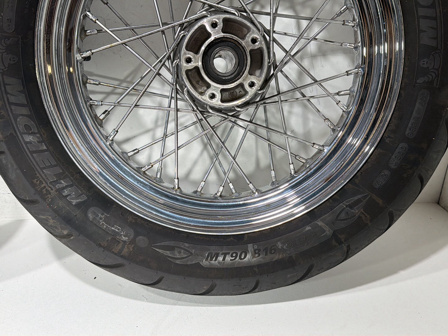 2011 Harley Heritage Softail Classic FLSTC Front Rear Wheel Rim Tire Spoked 16"