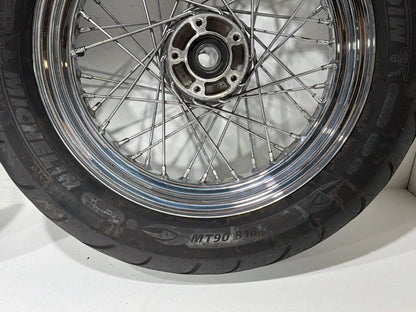 2011 Harley Heritage Softail Classic FLSTC Front Rear Wheel Rim Tire Spoked 16"