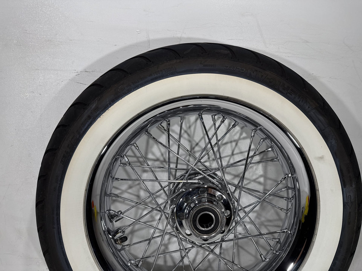 2011 Harley Softail Deluxe FLSTN OEM Front Wheel Rim Tire Spoked MT90B16 16"