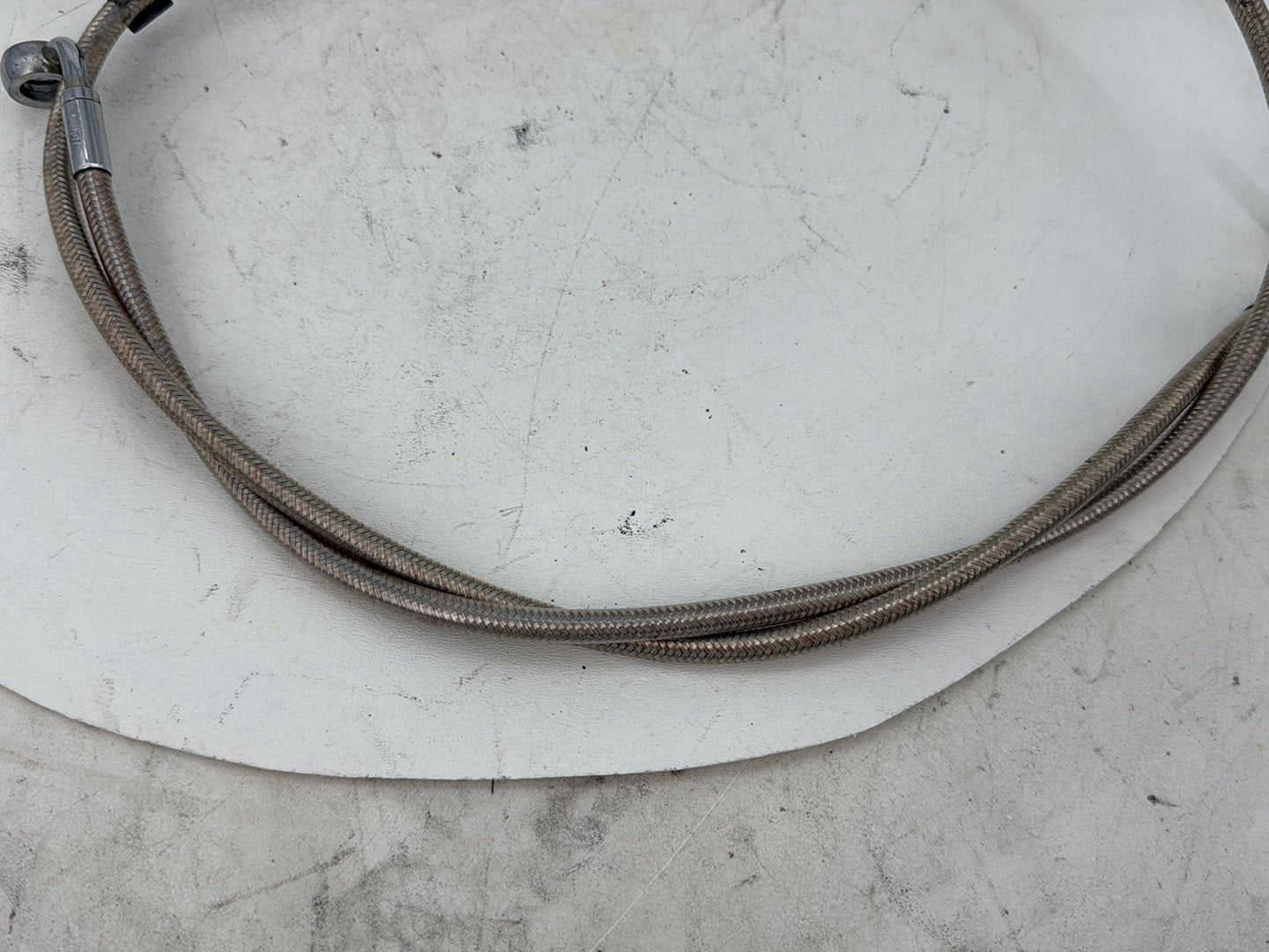 2006 Harley Dyna Super Glide Custom FXDCI OEM Front Brake Hose Line Pipe