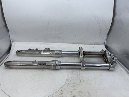 2006 Harley Dyna Super Glide Custom FXDCI OEM Front Triple Tree Set & LH RH Fork Legs Sliders