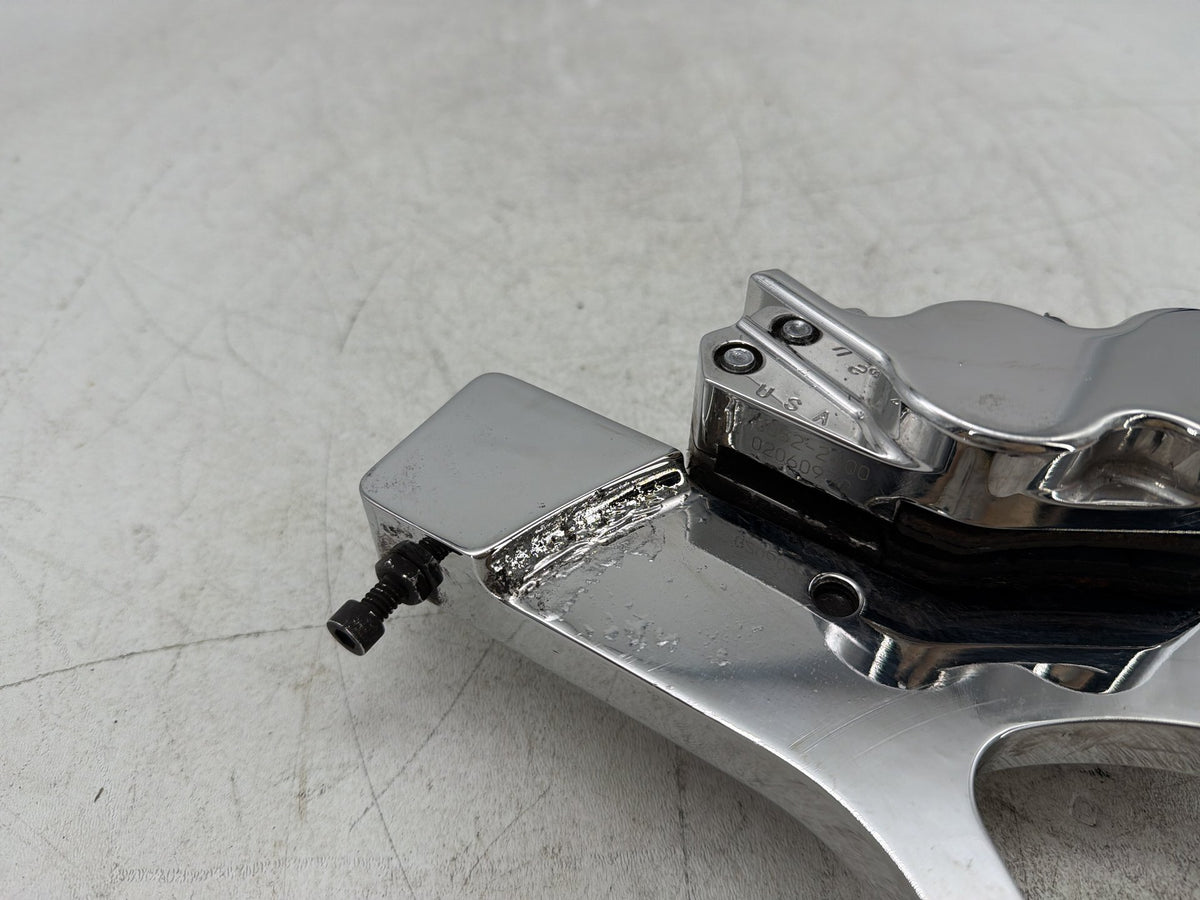2002 Harley Dyna Wide Glide Rear Back Brake Caliper Bracket performance Peeling
