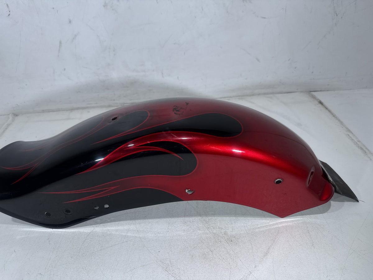 1994 Harley Softail Custom FXSTC OEM Rear Wheel Fender Panel Flames 59914-86A