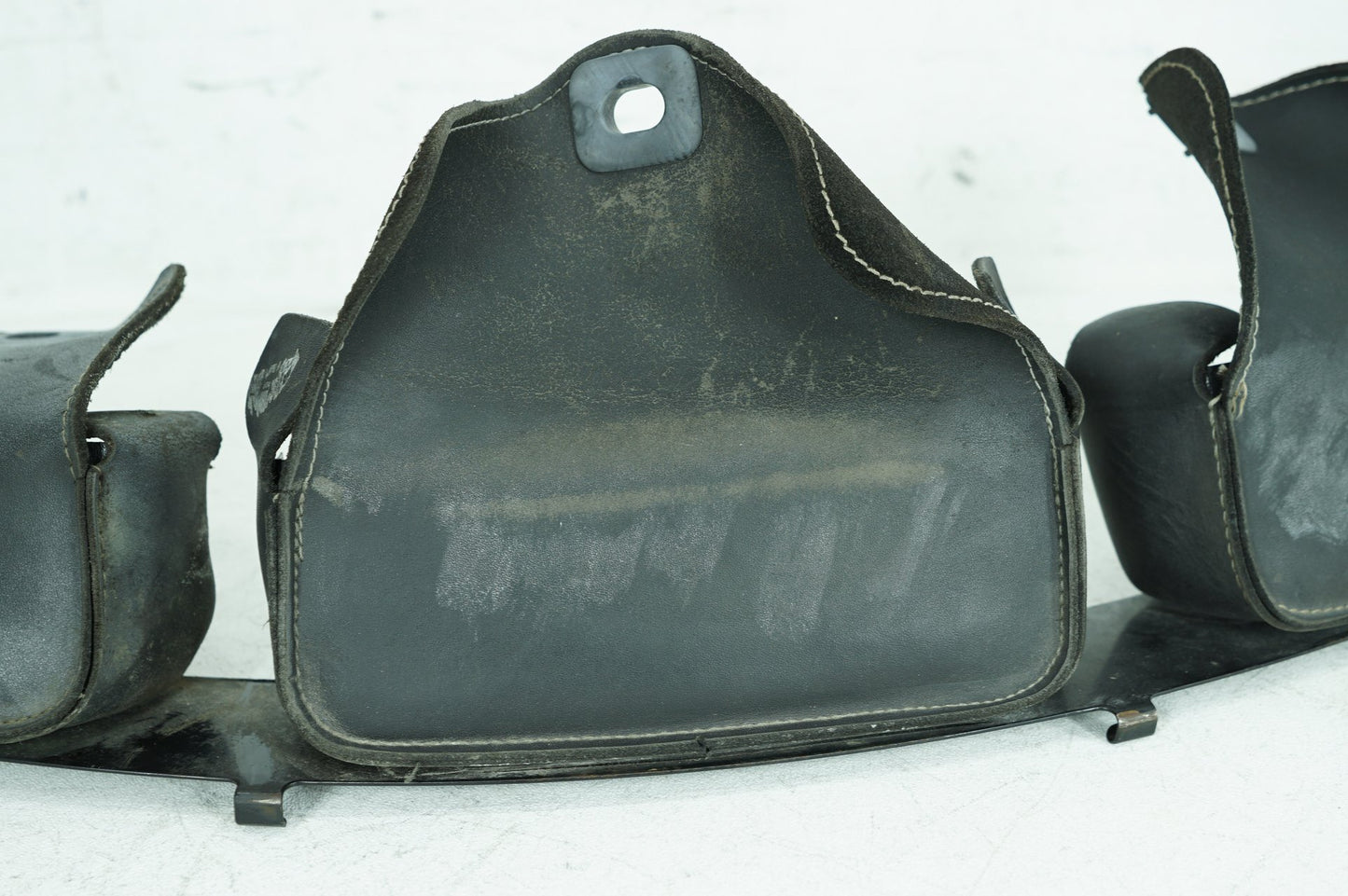 1999 - 2006 Harley-Davidson Touring Electra Glide Ultra Front Onboard Tool Bag Leather Storage Three Bag Pouch