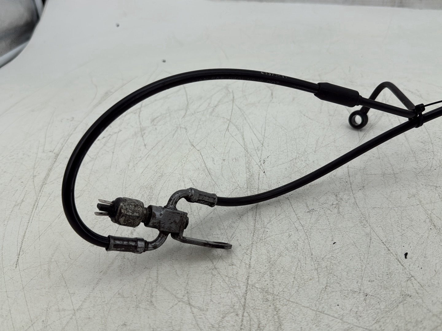 2011 Harley Softail FLSTFB Fat Boy OEM Rear Brake Hose Line Pipe ABS