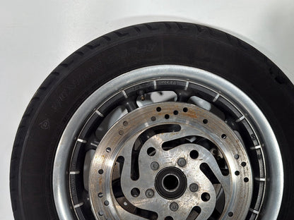 1999 - 2006 Harley-Davidson Touring Road King Police Front Wheel Rim Tire MT90B16 72H, Dunlop, 16"