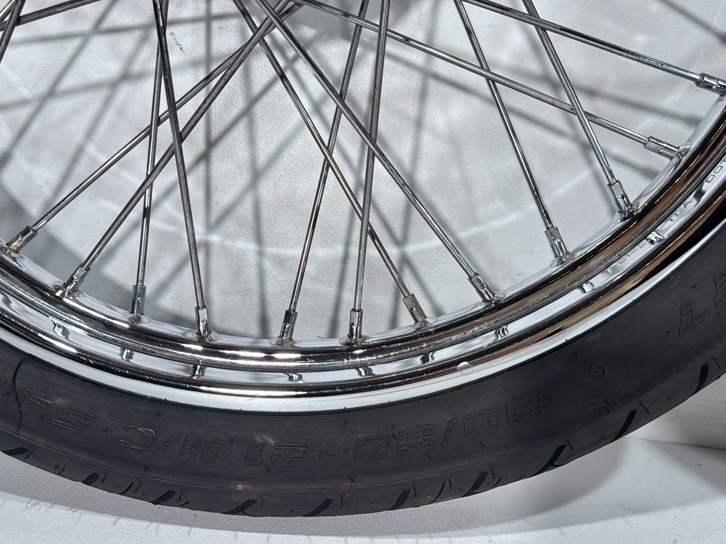 2006 Harley Dyna FXDWGI Wide Glide OEM Front Rear Wheel Rim Tire Spoked