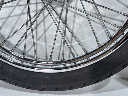 2006 Harley Dyna FXDWGI Wide Glide OEM Front Rear Wheel Rim Tire Spoked