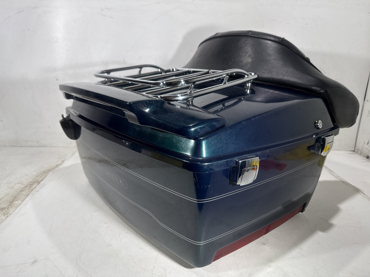 01 Harley Electra Glide Touring Classic OEM Pass Backrest Tour Pak Luggage NOKey