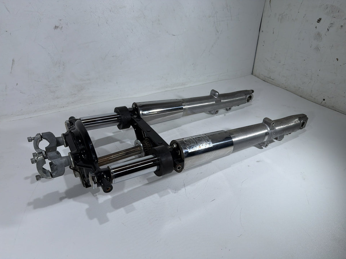 04 Harley Electra Touring Ultra Front Triple Tree Set & LH RH Fork Legs Sliders