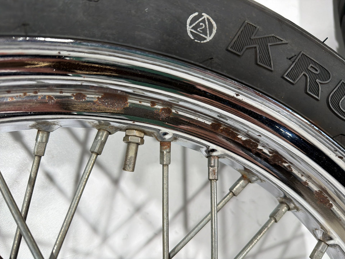 1991 Harley Sportster 883 Deluxe XLH883 Front Rear Wheel Rim Tire Spoked 16" 19"