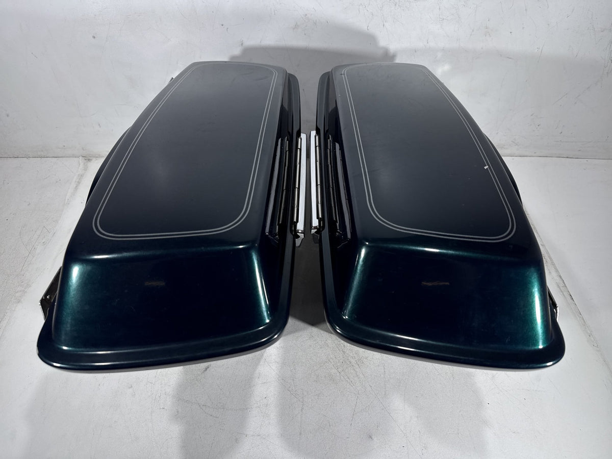 01 Harley Electra Glide Touring Classic OEM Left Right Saddlebags Luggage NOKey