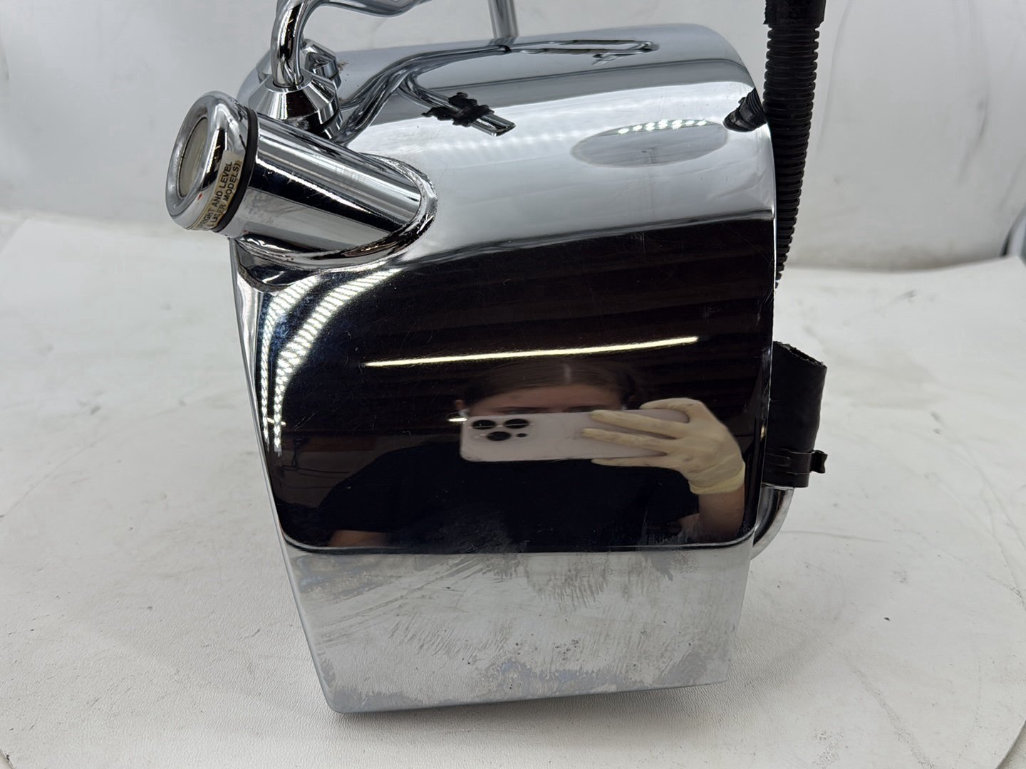 2002 Harley Heritage Softail Classic FLSTC OEM Oil Tank Reservoir Bottle Canister & Dipstick