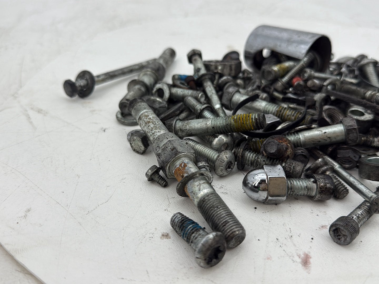 2005 Harley Dyna FXDWG Wide Glide OEM Hardware Bolts Nuts & Brackets