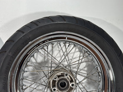 2006 Harley Dyna FXDWGI Wide Glide OEM Front Rear Wheel Rim Tire Spoked