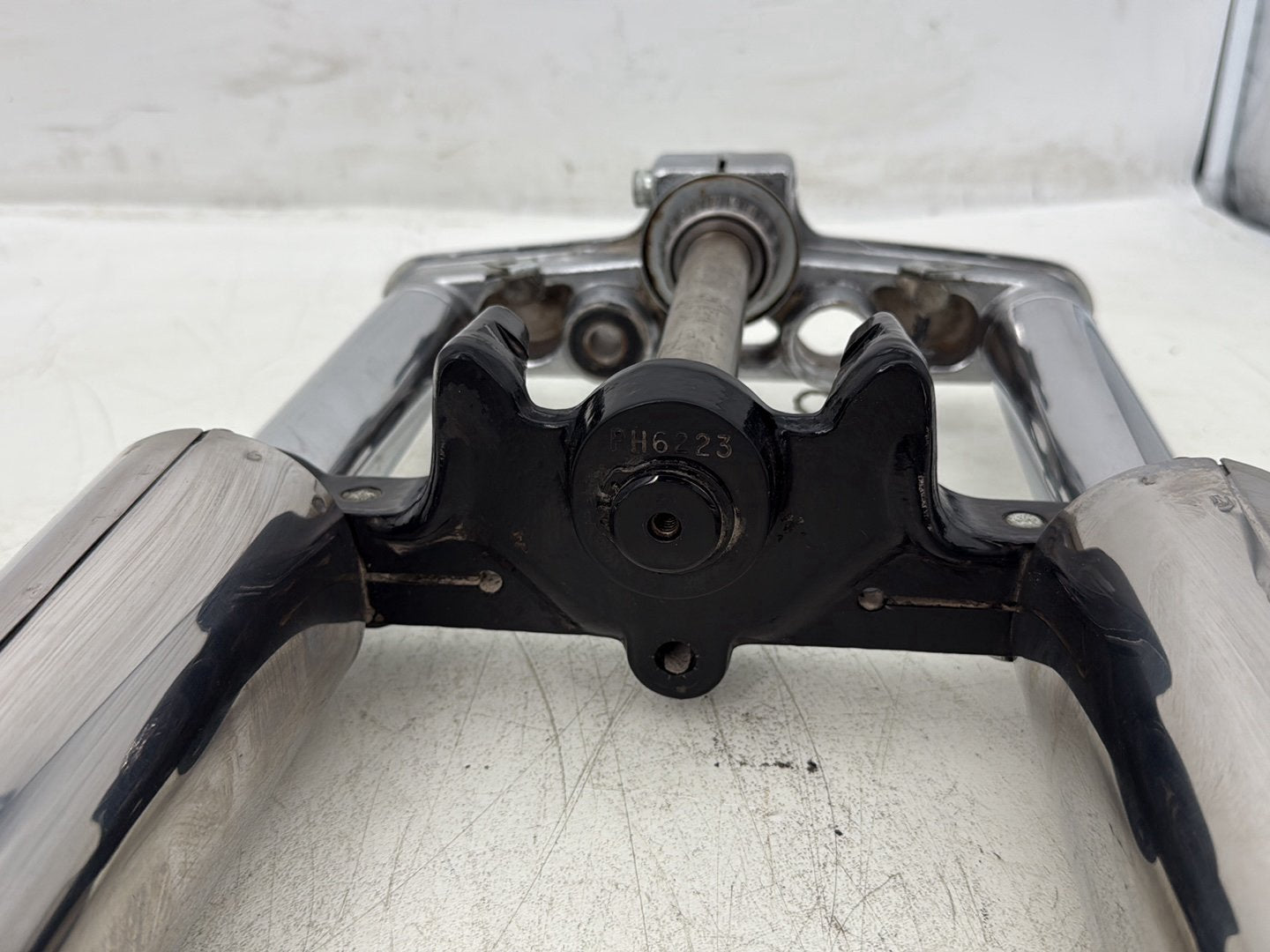 2000 Harley Softail FLSTC Heritage Classic OEM Front Triple Tree Set & LH RH Fork Legs Sliders