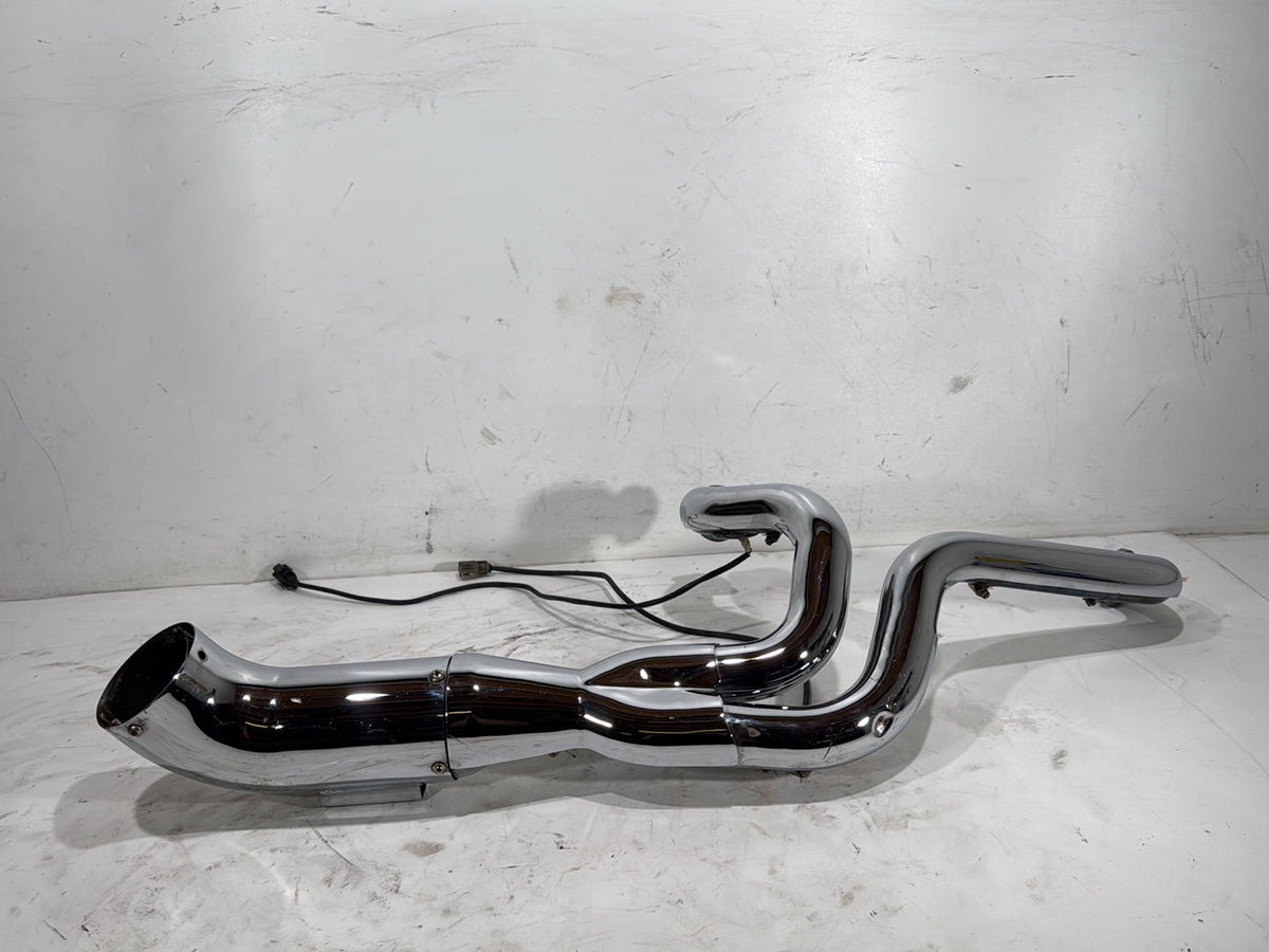 11 Harley Street Glide Touring Exhaust Header Pipe Muffler 2 into 1 NO Bracket