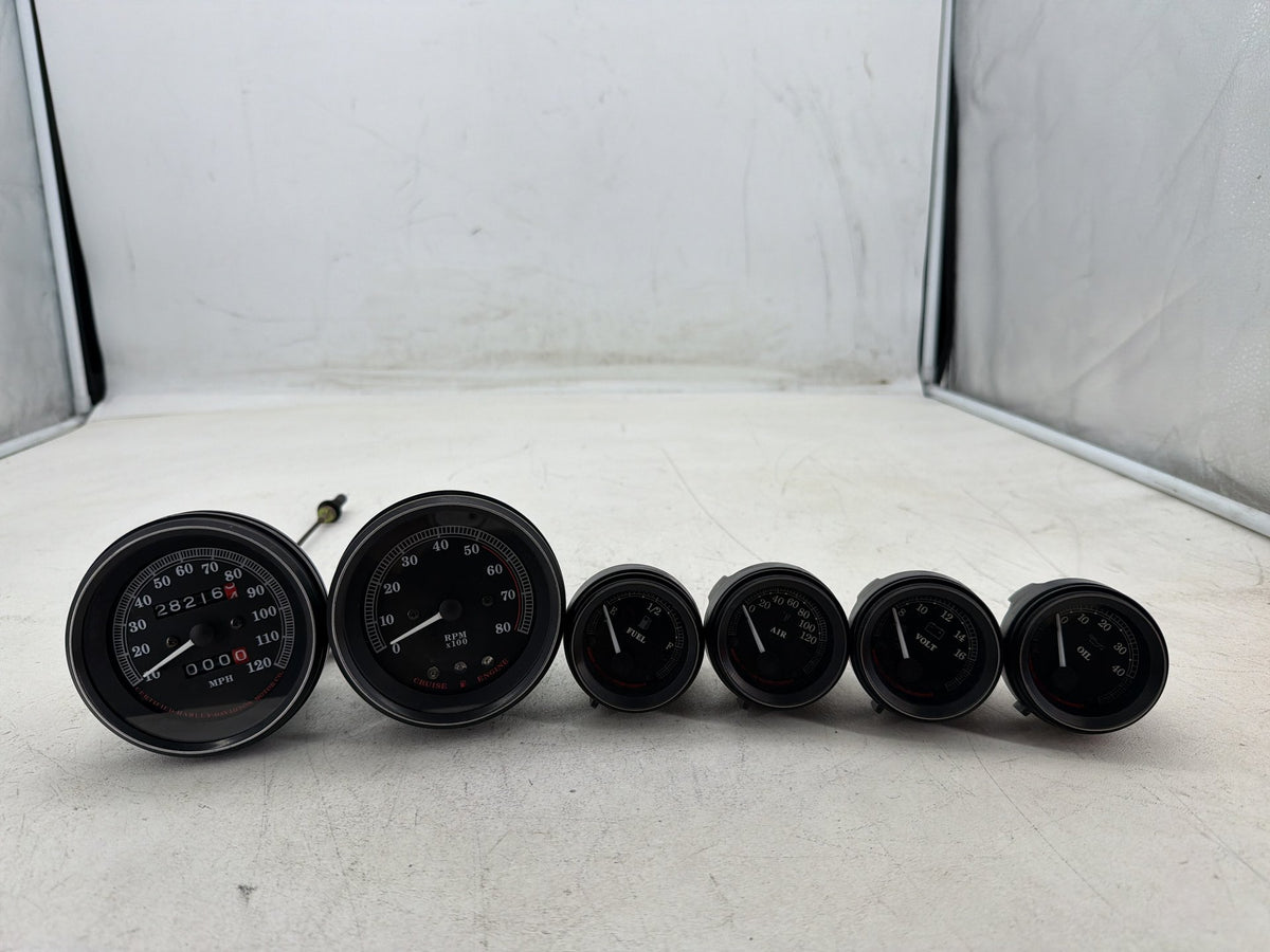 98 Harley Electra Glide Touring Ultra Air Oil Volt Fuel Tacho Speedo Gauges 28K