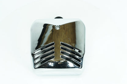 1984 - 1998 Harley-Davidson Touring Electra Glide Classic Horn Signal Klaxon Chrome Cover Ribbed