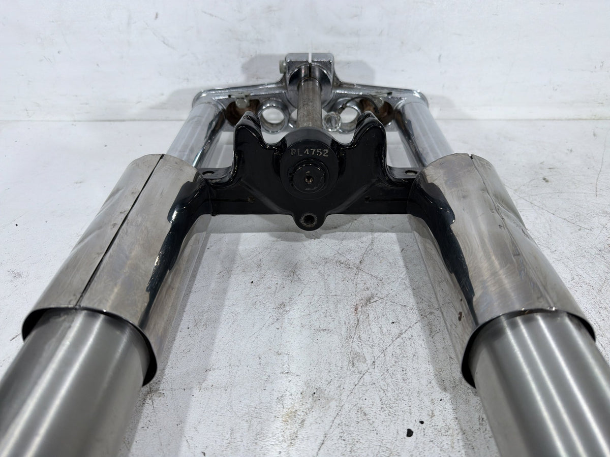 2001 Harley Fat Boy Softail OEM Front Triple Tree Set & LH RH Fork Legs Sliders