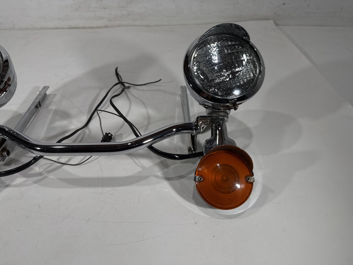 1995 Harley Heritage Softail Classic Front Turn Signal Indicators Aux Light Bar