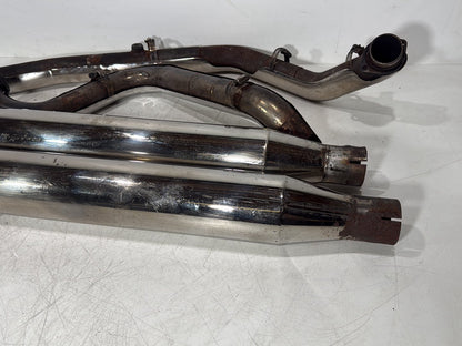 2006 Harley Touring FLHRI Road King OEM Exhaust Header Pipes Muffler