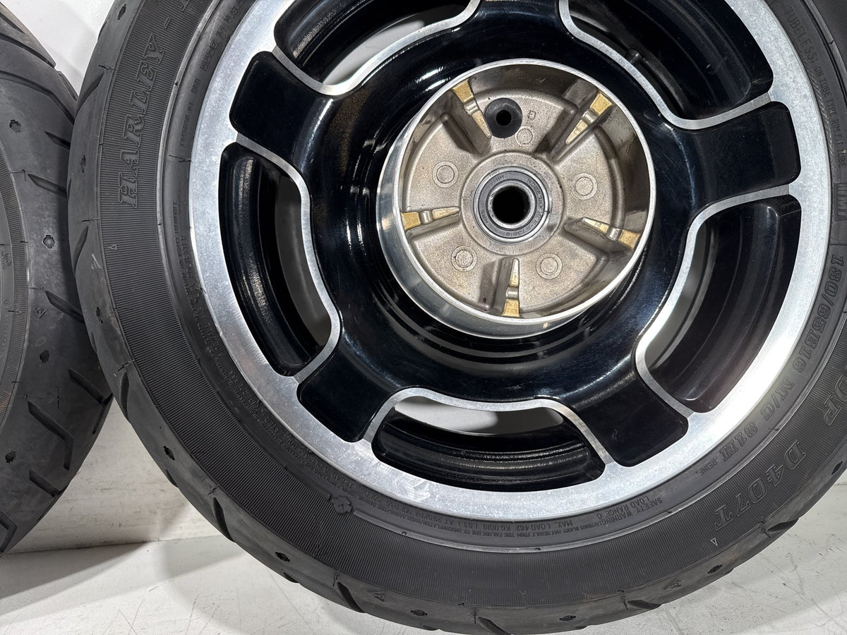2012 Harley Street Glide Touring FLHX OEM Front & Rear Wheel Rim Tire 17" 16"
