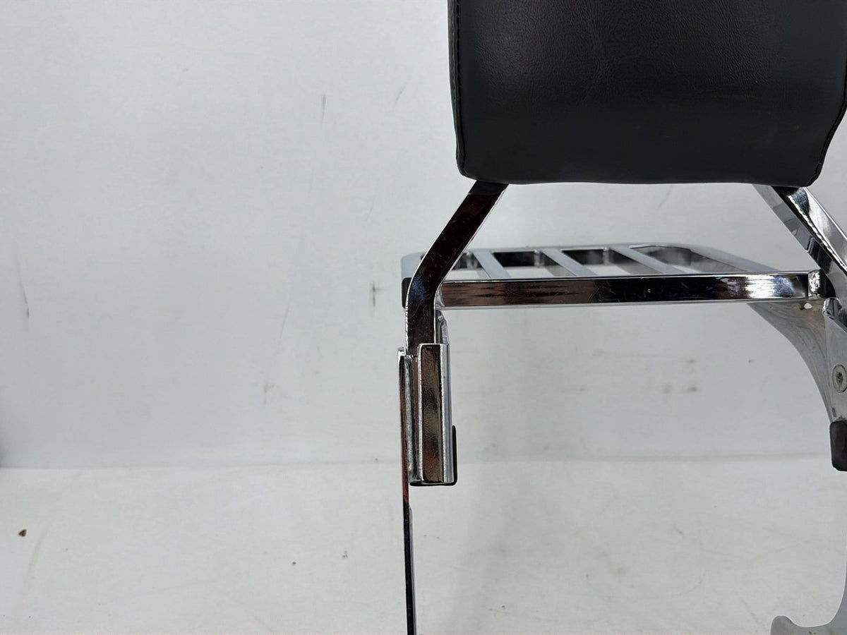 07 Harley Dyna Super Glide Custom Rear Sissy Bar & Backrest Cushion Pad * TORN *