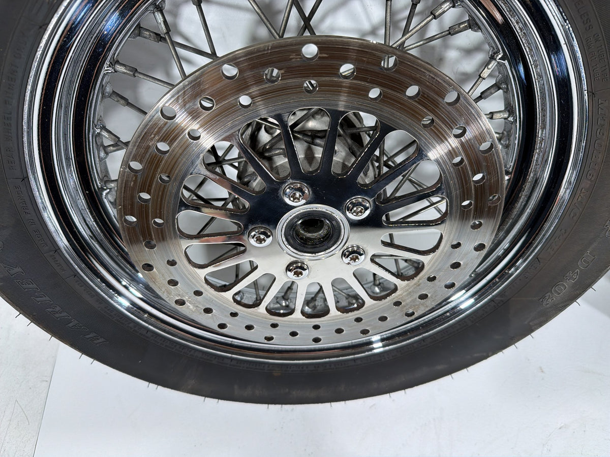 97 Harley Heritage Softail Classic Front Rear Wheel Rim Tire Spoked MT90B16 16"