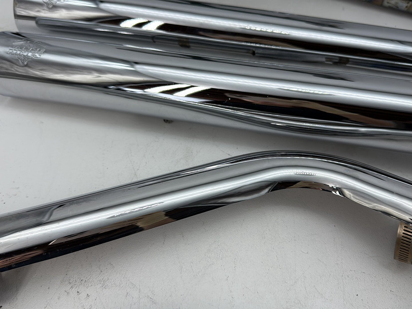 2008 Harley Softail Deluxe FLSTN OEM Exhaust Header Pipes Muffler
