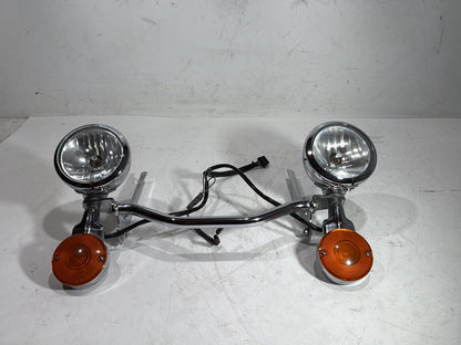 2011 Harley Heritage Softail Classic FLSTC OEM Front Turn Signal Indicators Aux Light Bar
