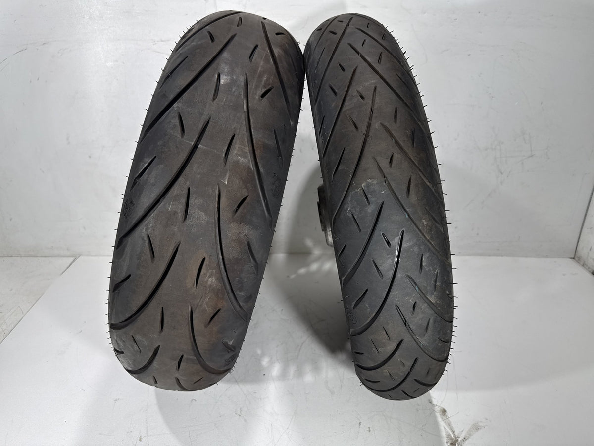 2011 Harley Road King Touring FLHR OEM Front & Rear Wheel Rim Tire 16" 17"