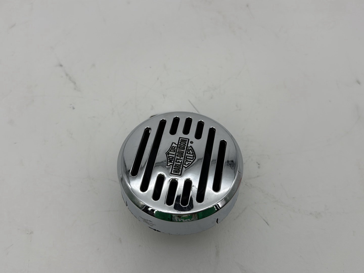 1993 Harley Sportster XLH883H Hugger 883 OEM Horn Signal Klaxon Chrome Cover