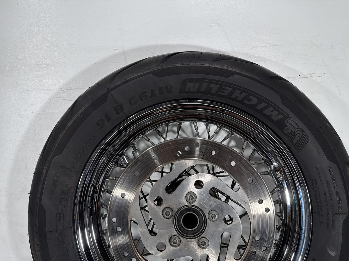 2003 Harley Road King Touring Classic OEM Rear Wheel Rim Tire Spoked MT90B16 16"
