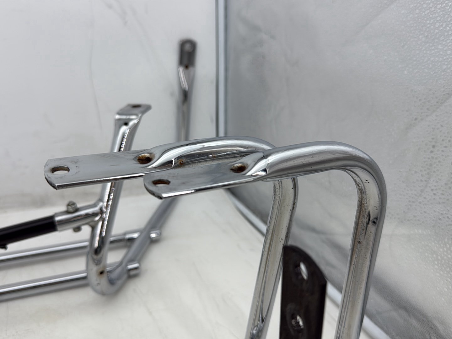 1998 Harley Touring FLHTCUI Electra Glide Ultra OEM Rear Left Right Saddlebag Guard Rails Bar