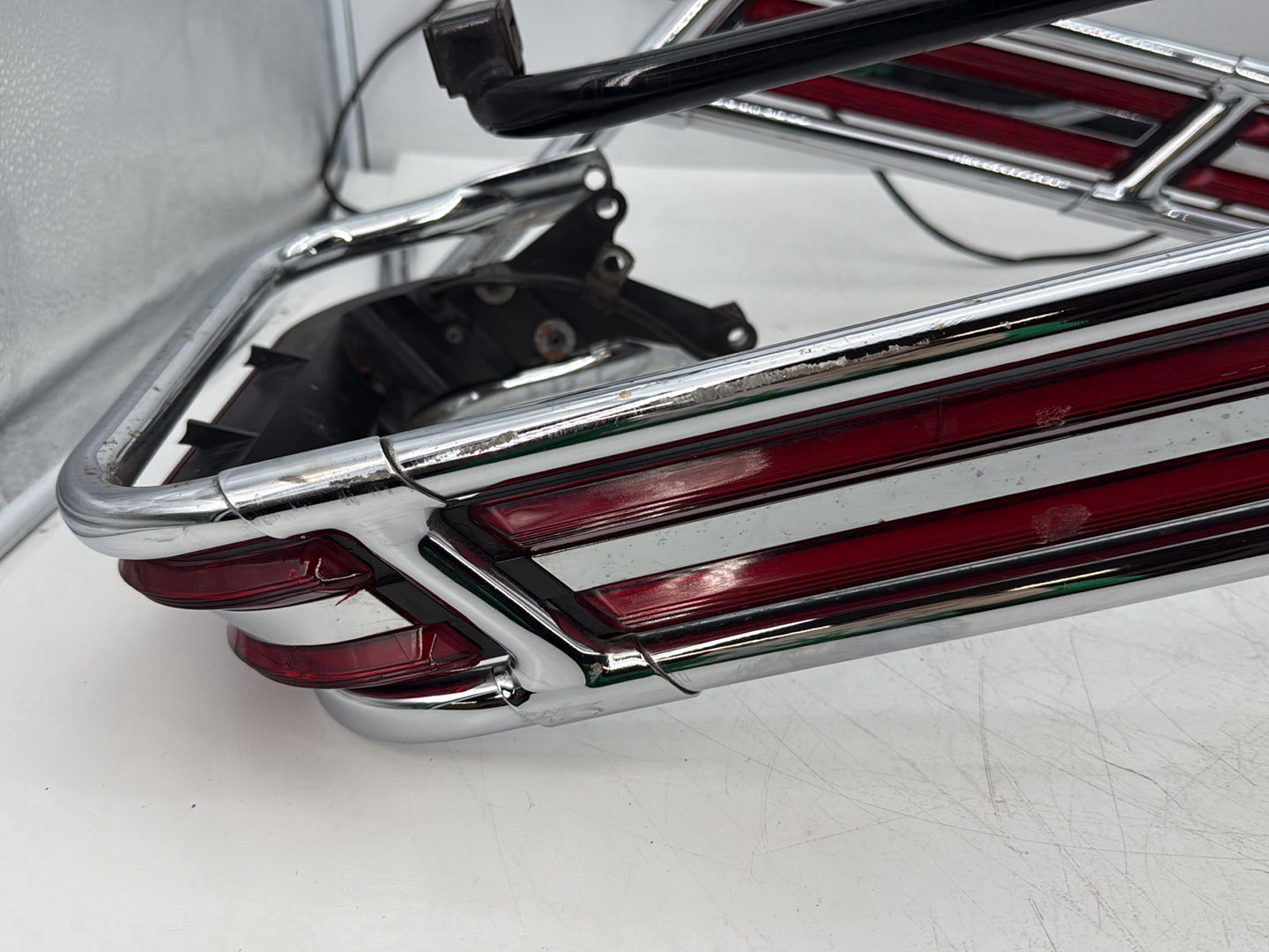 1995 Harley Touring FLHTCI Electra Glide Classic OEM Rear Left Right Saddlebag Guard Rails Bar