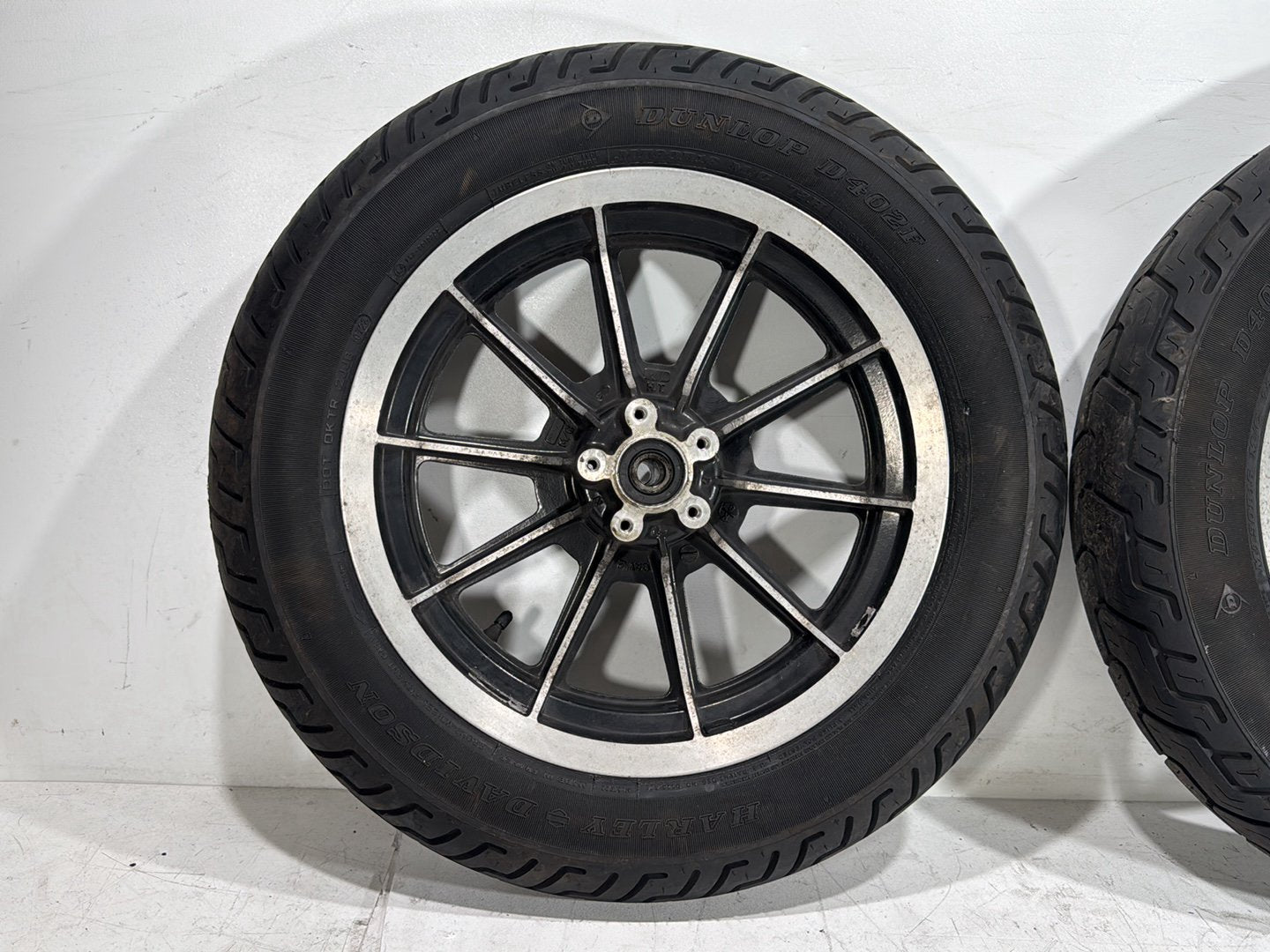 1997 Harley Road King Touring Police Front & Rear Wheel Rim Tire 43402-87A 16"