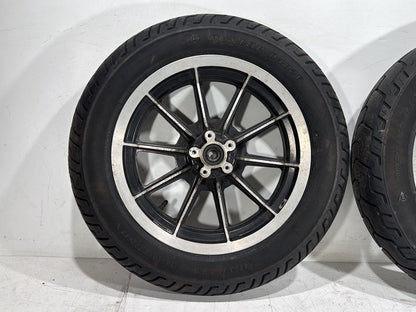 1997 Harley Road King Touring Police Front & Rear Wheel Rim Tire 43402-87A 16"