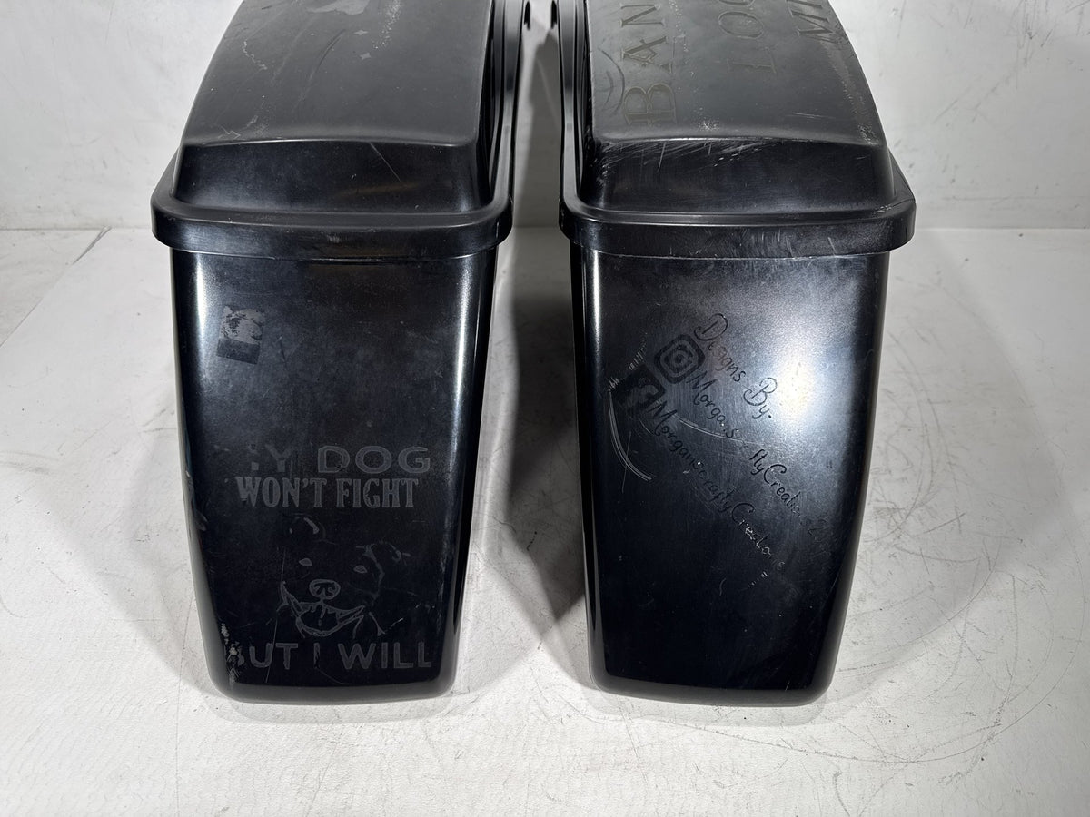 11 Harley Street Glide Touring FLHX-103 OEM Left Right Saddlebags Luggage NOKey