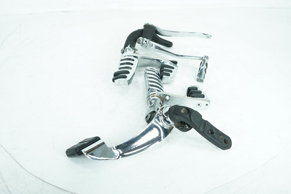 2008 Harley Dyna FXDWG 105th Wide Glide OEM Left Right Foot Brake Control Pegs