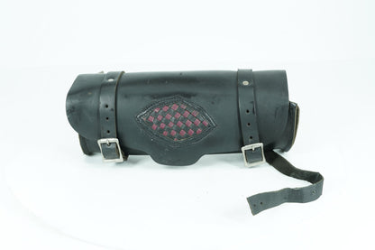 1999 - 2006 Harley-Davidson Dyna Wide Glide Front Onboard Tool Bag Leather Storage Aftermarket