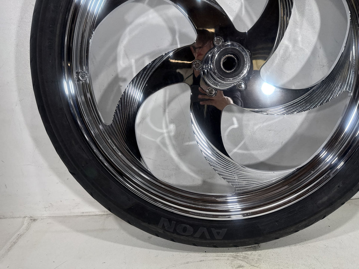 94 Harley Softail FXSTC Front Wheel Rim Tire Aftermarket Custom 90/90-21 54H 21"