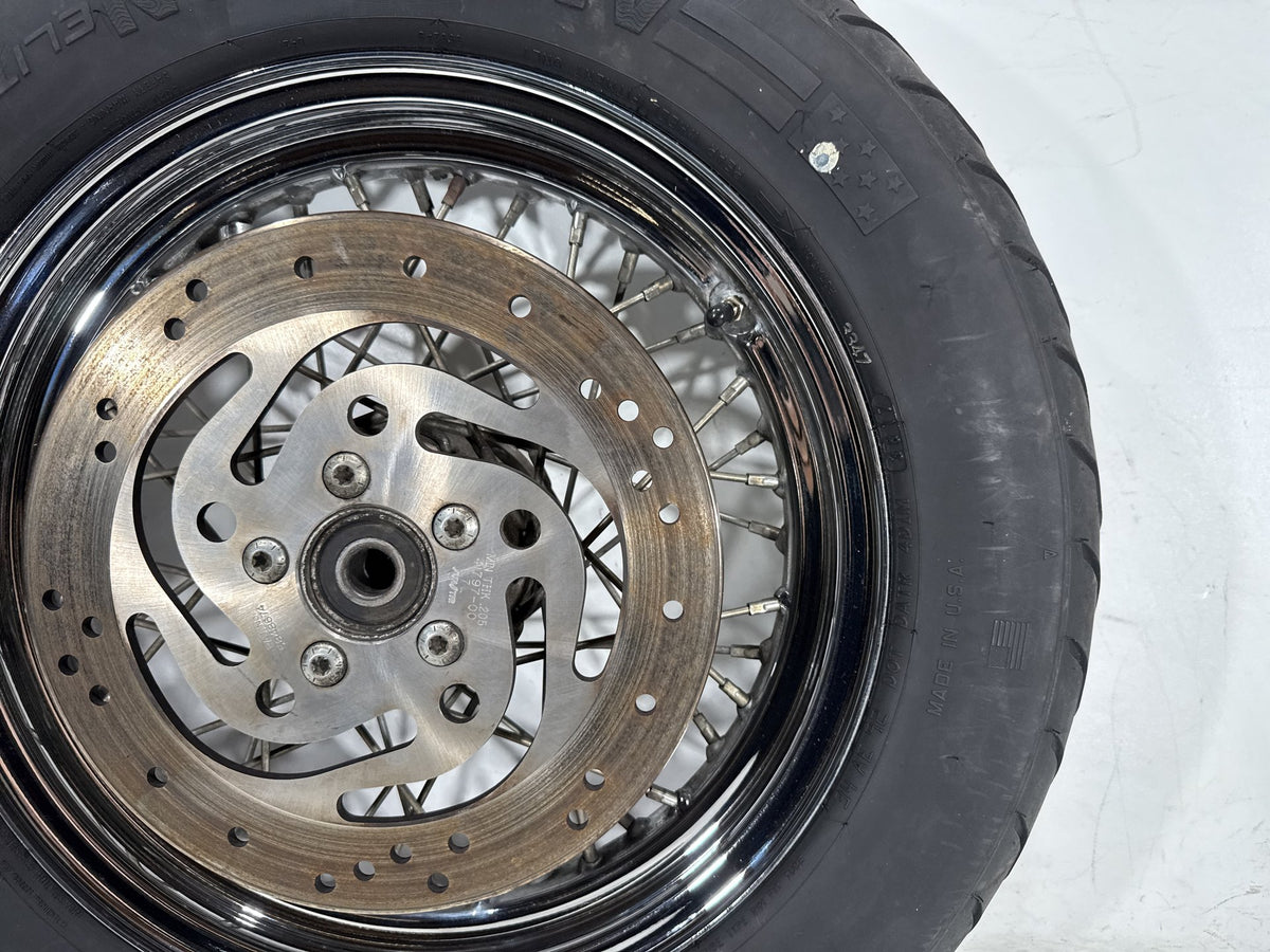 2001 Harley Heritage Softail Classic OEM Rear Wheel Rim Tire Spoked MT90B16 16"