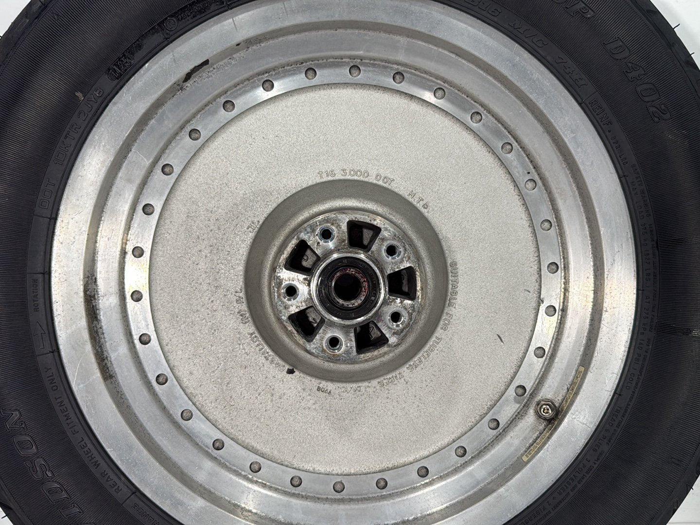 1997 Harley Softail Fat Boy FLSTF OEM Rear Wheel Rim Tire MT90B16 74H, 16"
