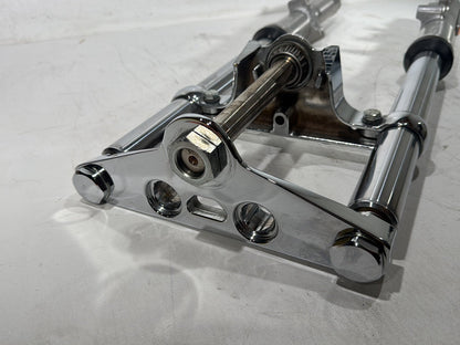 2003 Harley Dyna Wide Glide FXDWG OEM Front Triple Tree Set & LH RH Fork Legs Sliders