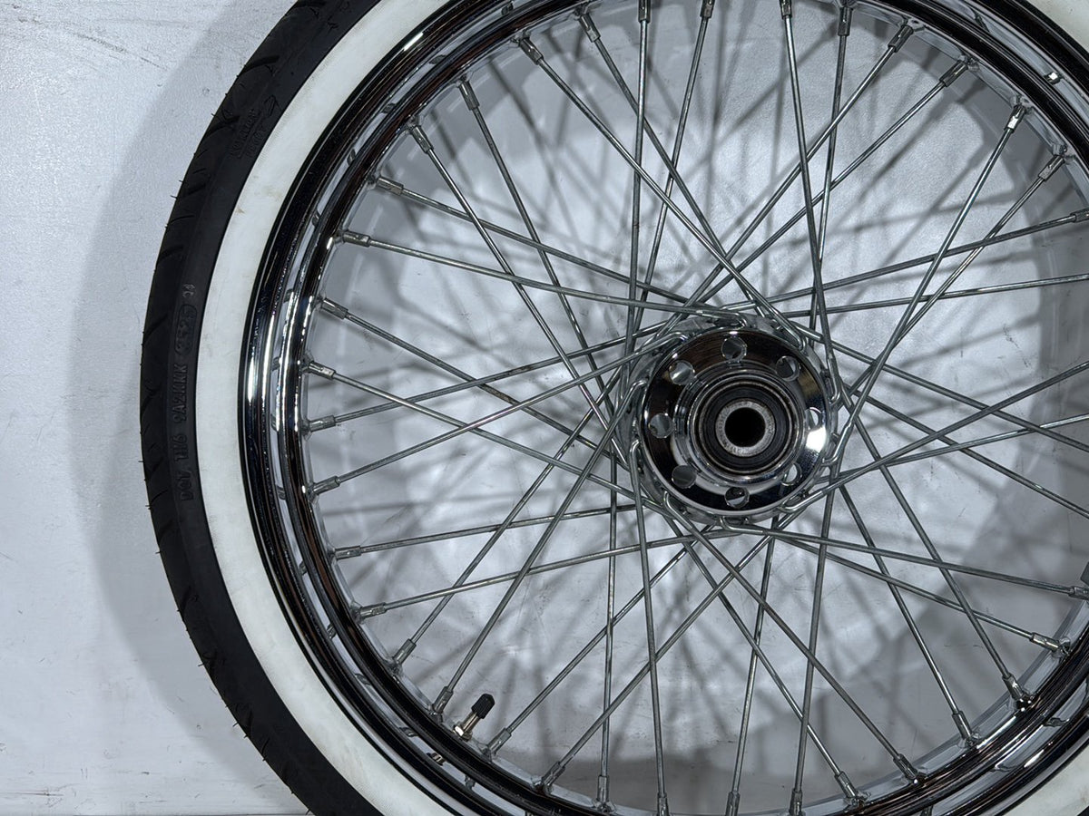 2003 Harley Softail Deuce FXSTD OEM Front Wheel Rim Tire Spoked