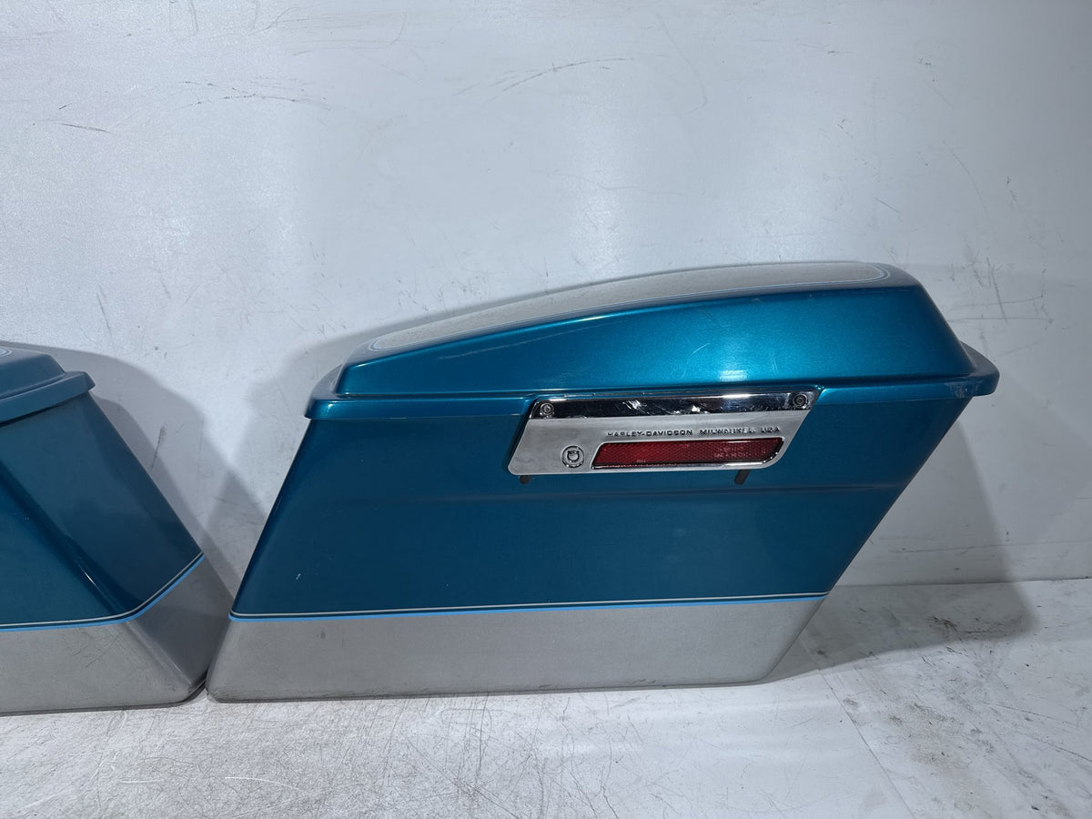 1995 Harley Electra Glide Touring FLHT OEM Left Right Saddlebags Luggage NOKey