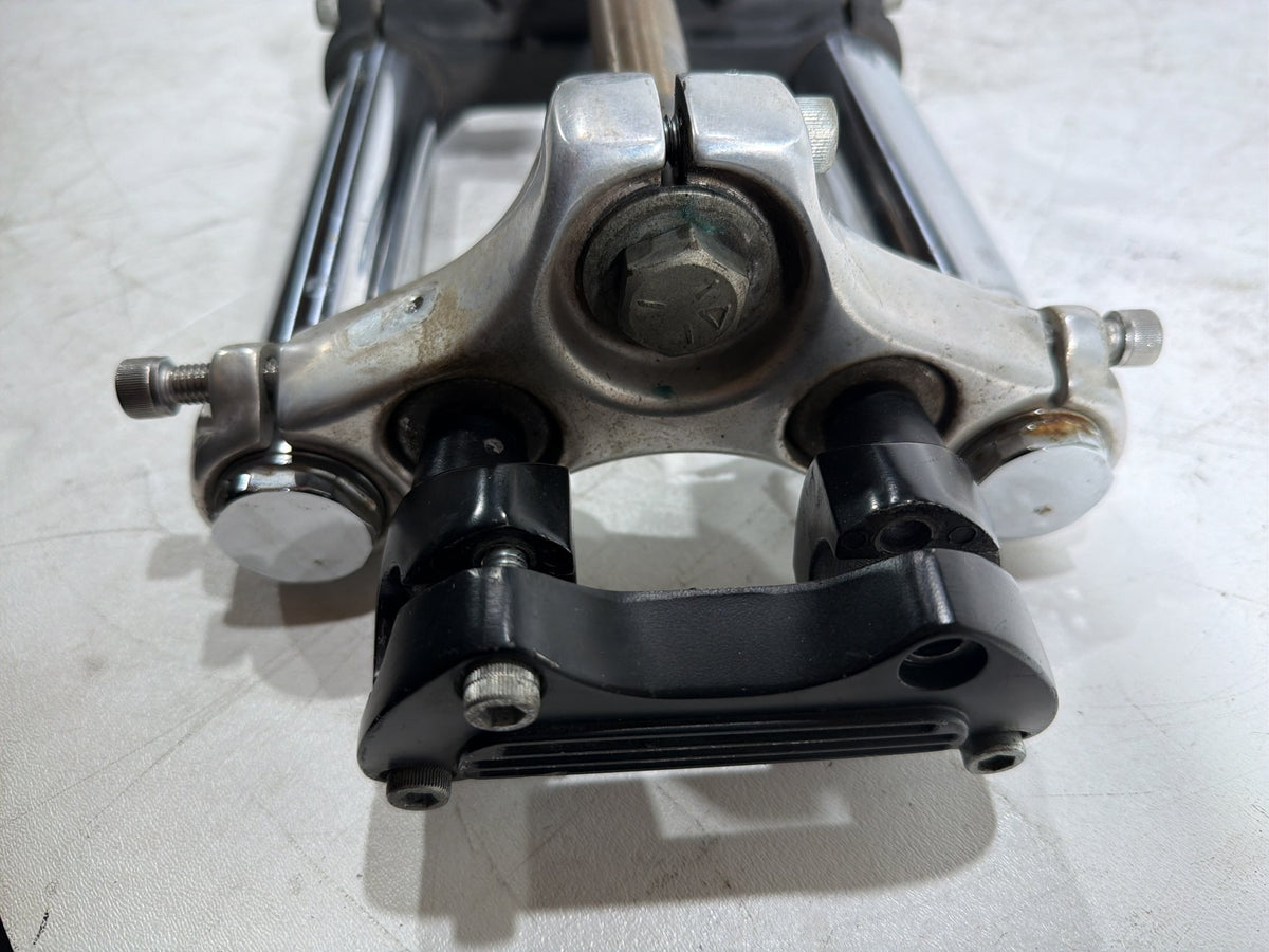 1991 Harley Sportster 883 XLH883 Front Triple Tree Set & LH RH Fork Legs Sliders